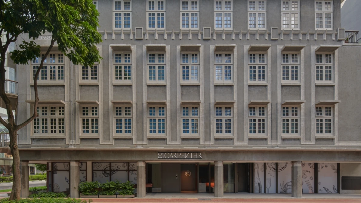 新加坡新酒店「21 Carpenter」開幕，由WOHA事務所重新詮釋獅城歷史，將舊銀行華麗變身為時尚精品旅宿