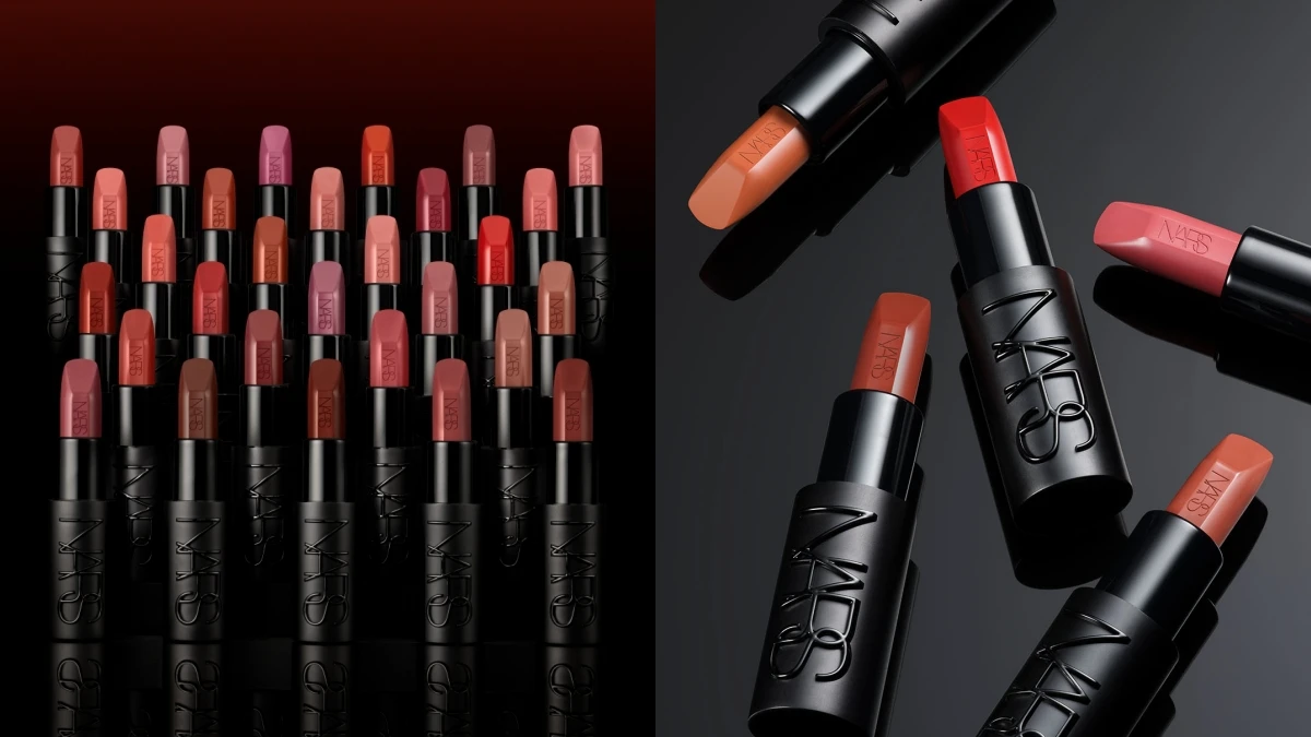 NARS 30週年「奢慾緞光唇膏」，浮雕Logo管身展現霸氣美！必買3大理由與5色號推薦