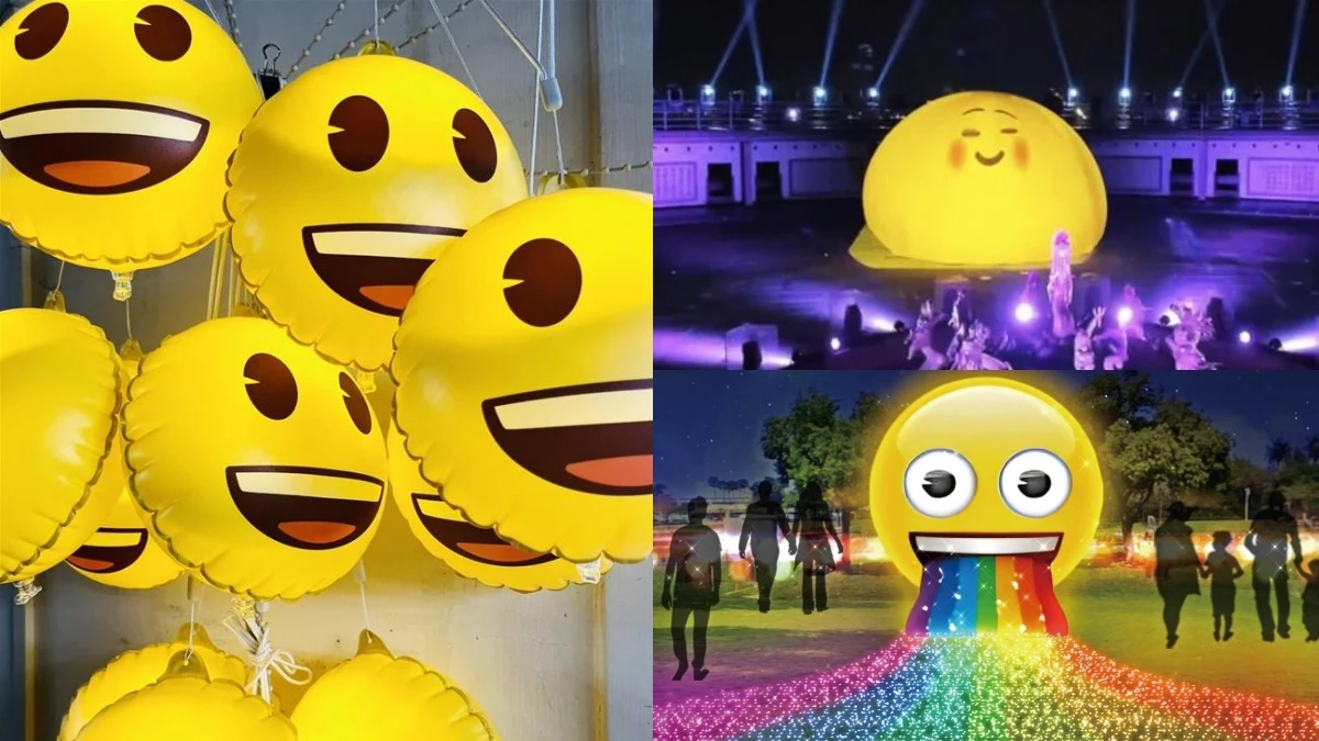 2025彰化月影燈季打造「emoji樂園」！超萌黃色表情、三大亮點點亮八卦山