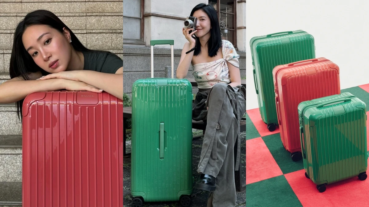 RIMOWA 2025新色亮相!夏季感石榴紅、仙踪綠尺寸價格報你知,楊謹華、Melinda搶先示範