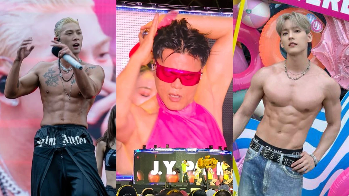 韓國Waterbomb 2025水炸彈男神姜東昊、李旼赫大秀肌肉!JYP粉紅透視裝太敢穿