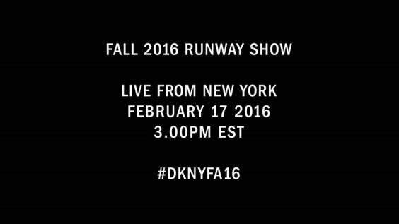 【紐約時裝週Live】DKNY秋冬大秀倒數:2月18日凌晨4點正式登場!
