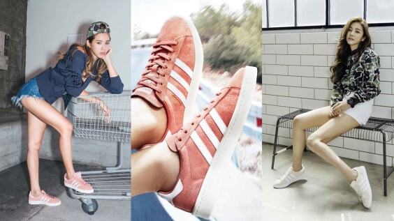 復古控別忘了這一雙!許路兒、Angelaina 的 adidas Originals CAMPUS鞋款穿搭示範