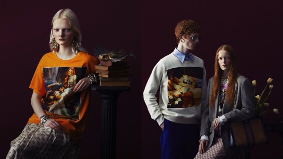 內行人才懂的奇幻幽默感!Gucci 與西班牙藝術家 Ignasi Monreal 攜手合作春夏限量服裝系列。