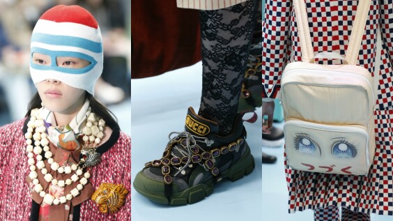 越怪越惹人愛!寶石老爹鞋、小甜甜圖案…GUCCI 2018秋冬超夯話題配件一覽