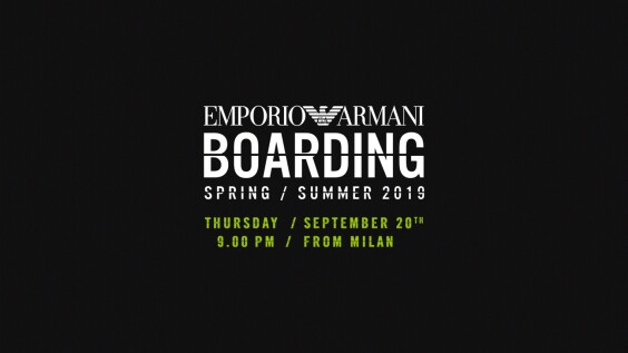 【Live】線上看!EMPORIO ARMANI 2019春夏時裝大秀,將在9/21凌晨3點登場