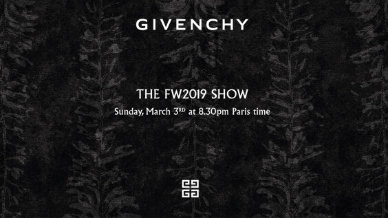 【Live】線上看!GIVENCHY 2019秋冬時裝大秀,將在3/4凌晨3點登場