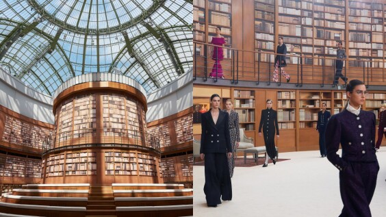 香奈兒的圖書館你去過嗎? Virginie Viard獨自掌舵的首個香奈兒高級訂製系列,完美演繹年輕世代女性的文藝形象