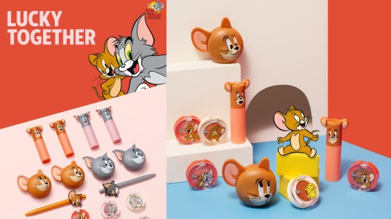 【2020新年限定】ETUDE HOUSE湯姆貓與傑利鼠彩妝萌到無極限,起司底妝蛋、湯姆貓沐浴球、傑利鼠腮紅超吸睛