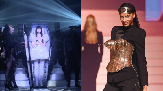 【巴黎高訂週】「時尚頑童」Jean Paul Gaultier畢業作用「葬禮」開場,短裙女模從棺材中復活,幽默呼籲:高訂不死!