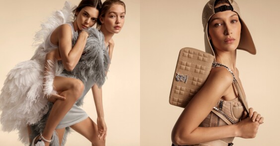 BURBERRY廣告「超模姊妹花」Gigi Hadid、Bella Hadid合體不同框,Gigi背Kendall展現大姐大女力