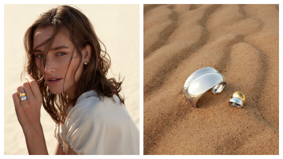Georg Jensen 喬治傑生 CURVE 系列把夏天的雲朵融入設計裡,像雕塑品的設計實在好夢幻又好性感!
