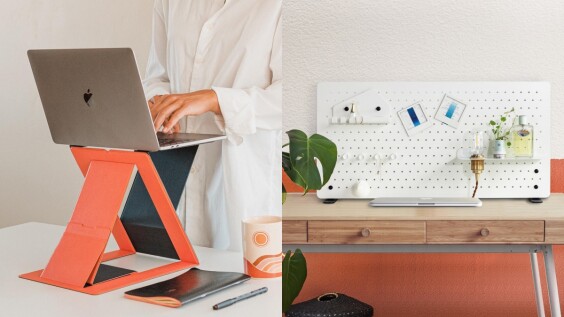 居家上班必備！Pinkoi推薦5大辦公神器：升降筆電架、純白金屬洞洞板…把書桌變專業工作站