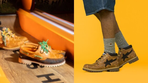 BAPE® X Timberland聯名系列登台開賣!經典黃靴、三孔帆船鞋加入猿人標誌,搶購方式、售價這篇都有