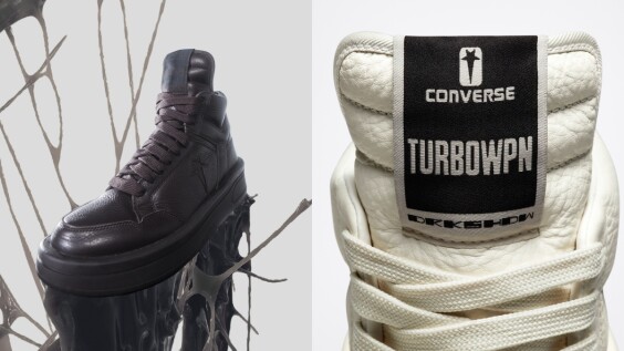 Converse X Rick Owens聯名迎來全新籃球鞋！招牌拉長鞋舌，還有2大週邊配件