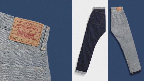 Levi’s 501內外翻轉丹寧褲原本只給高端人士穿,現在台灣將開賣