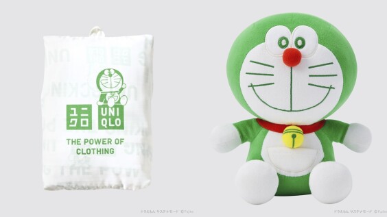 Uniqlo永續發展大使哆啦A夢買得到!還有可攜式收納包、綠版哆啦TEE