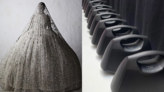 Balenciaga第51季高訂大秀新娘禮服花費313天製作,最吸睛是邊走邊播音響手提包