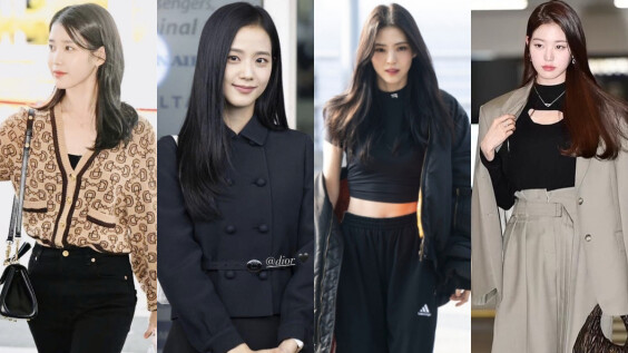 韓韶禧、Jisoo現身仁川機場!針織衫、連帽外套...初秋微涼的機場穿搭