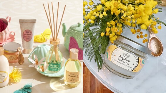 SABON 2023春限定茶語時光系列太清新!茗金合歡有如暖陽般的花茶香
