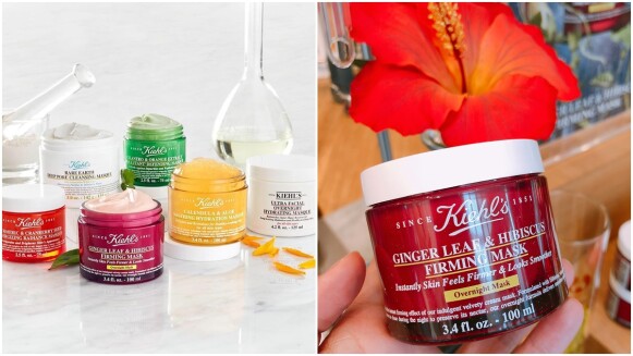 第一次出現的粉紅色舒芙蕾質地,擦起來軟綿綿!Kiehl’s契爾氏第6款塗抹式面膜用了薑葉+木槿花萃取