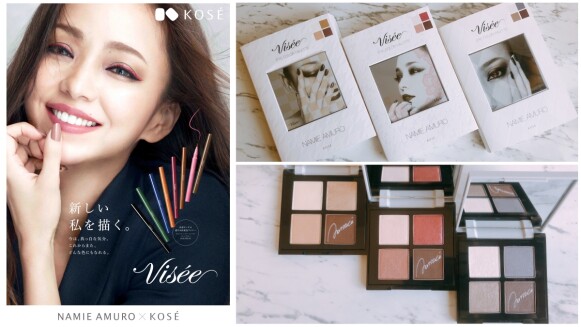 安室奈美惠代言Visee彩妝壓軸推出時尚精選眼影盤NA,連顏色都是安室女神親自挑選