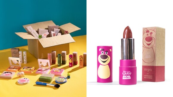 FreshO2 X TOY STORY玩具總動員聯名彩妝,熊抱哥口紅、三眼怪打亮餅、火腿豬造型奇幻隨身鏡萌翻,真的可以全套收