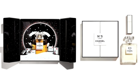 【2019聖誕限定】香奈兒N°5 香水禮盒打開有片片雪花太夢幻,還有口紅一樣大小的精巧香水精緻到不行
