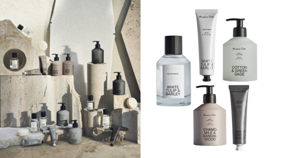 Massimo Dutti 2021進軍美妝,首波推出香水與身體保養!米白、灰綠、燕麥色玻璃與金屬包裝文青感十足