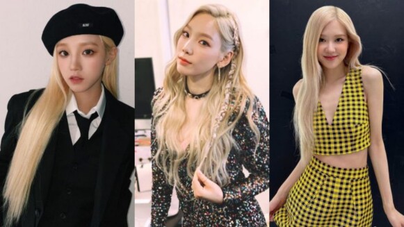 2023春夏染髮趨勢:搶眼又顯白的奶油金色系染髮,BLACKPINK、(G)I-DLE 示範