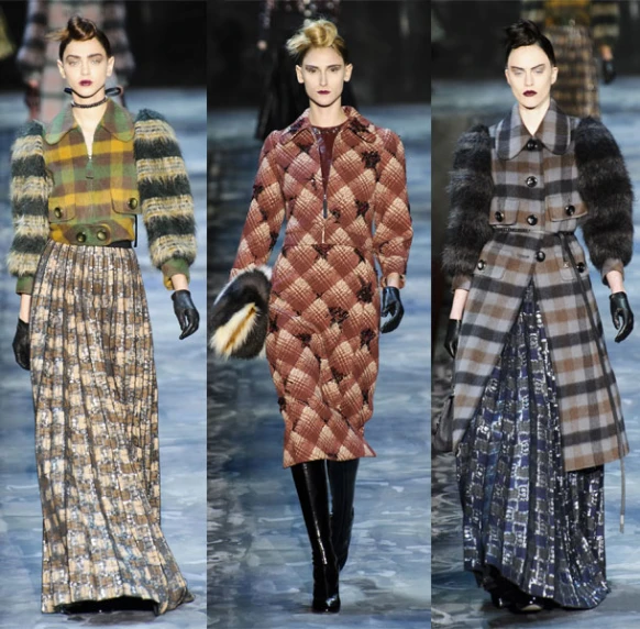 【2015秋冬紐約時裝週】MARC JACOBS : 多重面料的華麗協奏曲