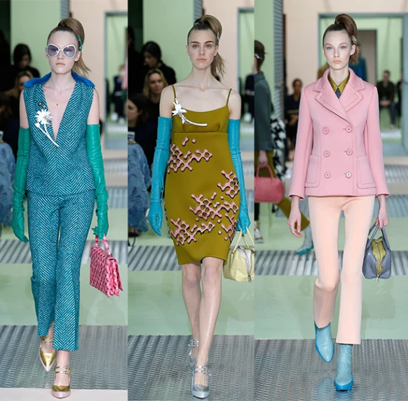 【2015秋冬米蘭時裝週】PRADA : 甜美糖衣下的多變復古