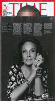 Diane von Furstenberg被《時代週刊》評選為2015全球最具影響力人物100強！
