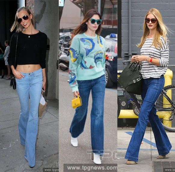 13款女星私服特搜！關鍵字就是：喇叭褲