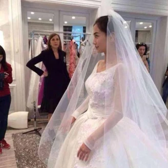 baby女神甜蜜試婚紗曝光!