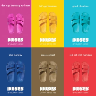 夏季MOSES繽紛糖果涼鞋 解放你的雙腳清涼一整夏！