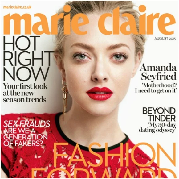 亞曼達塞佛瑞優雅登英國版《美麗佳人》8月號封面 直言:「我想生小孩!」