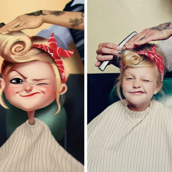 連艾希頓庫奇都愛上!巴西藝術家把普通人變Q版卡通