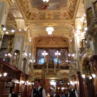 【Vicky Lin 旅英彩妝世界】布達佩斯朝聖世界排名10大最美咖啡廳New York cafe