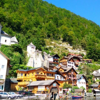 【Vicky Lin 旅英彩妝世界】無與倫比的美夢，在Hallstatt哈斯達特天鵝湖中與天鵝同樂