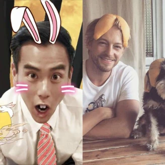 中秋大明星陪你過!彭于晏俏皮扮玉兔 王力宏、法比歐柚子皮戴頭超應景