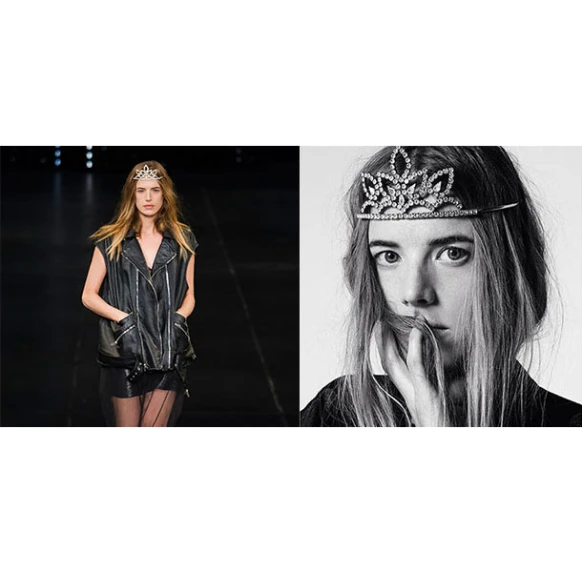 【巴黎時裝週】Agyness Deyn回歸！暗黑公主的Saint Laurent搖滾派對