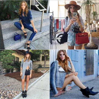 【IG名人時髦穿】最火紅的時尚部落客Chiara Ferragni混搭古著風格