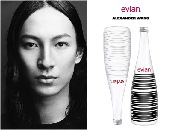 ALEXANDER WANG攜手evian天然水，獻上聖誕月最合拍的情人對瓶