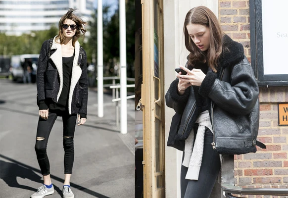 帥氣保暖都兼具！今年冬天一定要有一件：羔羊毛翻領皮大衣