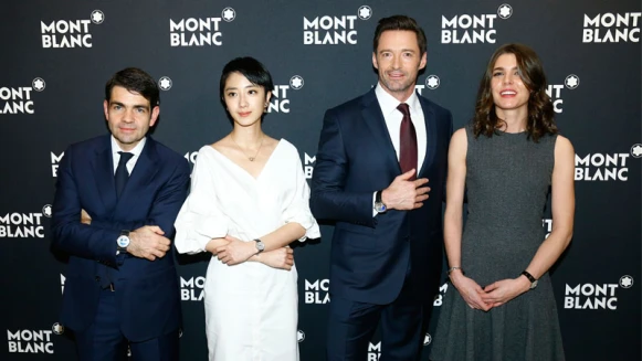 桂綸鎂休傑克曼出席萬寶龍日內瓦錶展110周年紀念晚宴 