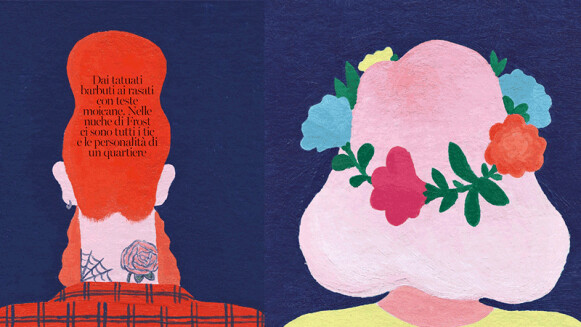 用背影說故事！插畫家 Daniel Frost 筆下的「東倫敦背影美學」