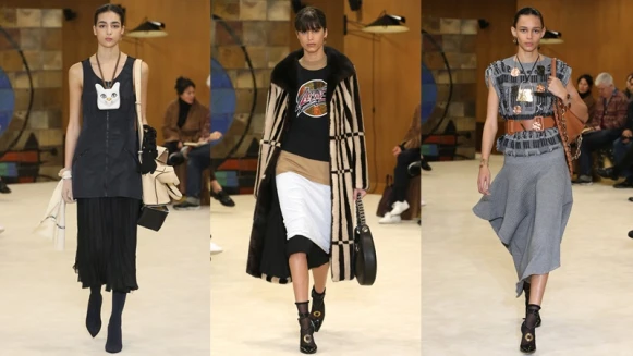 【巴黎時裝週】LOEWE秋冬沉穩中偷偷賣萌！大頭貓頸鍊成吸睛焦點