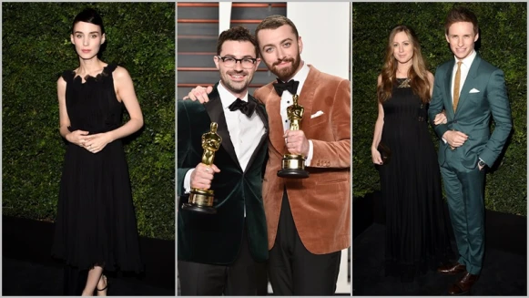奧斯卡會前會後派對 明星穿搭大比拚！