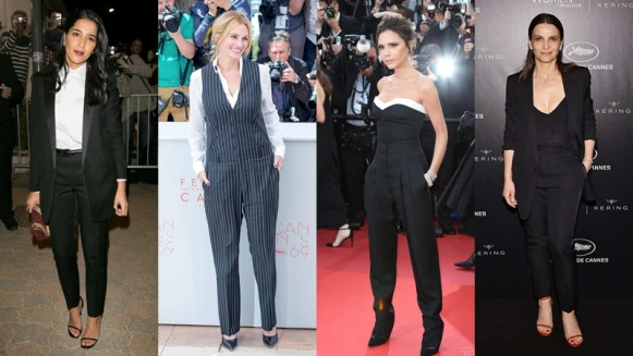 紅毯上的各種帥氣！貝嫂、珍柏金、茱莉亞羅勃茲…那些穿褲裝的帥女子們